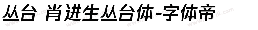丛台 肖进生丛台体字体转换